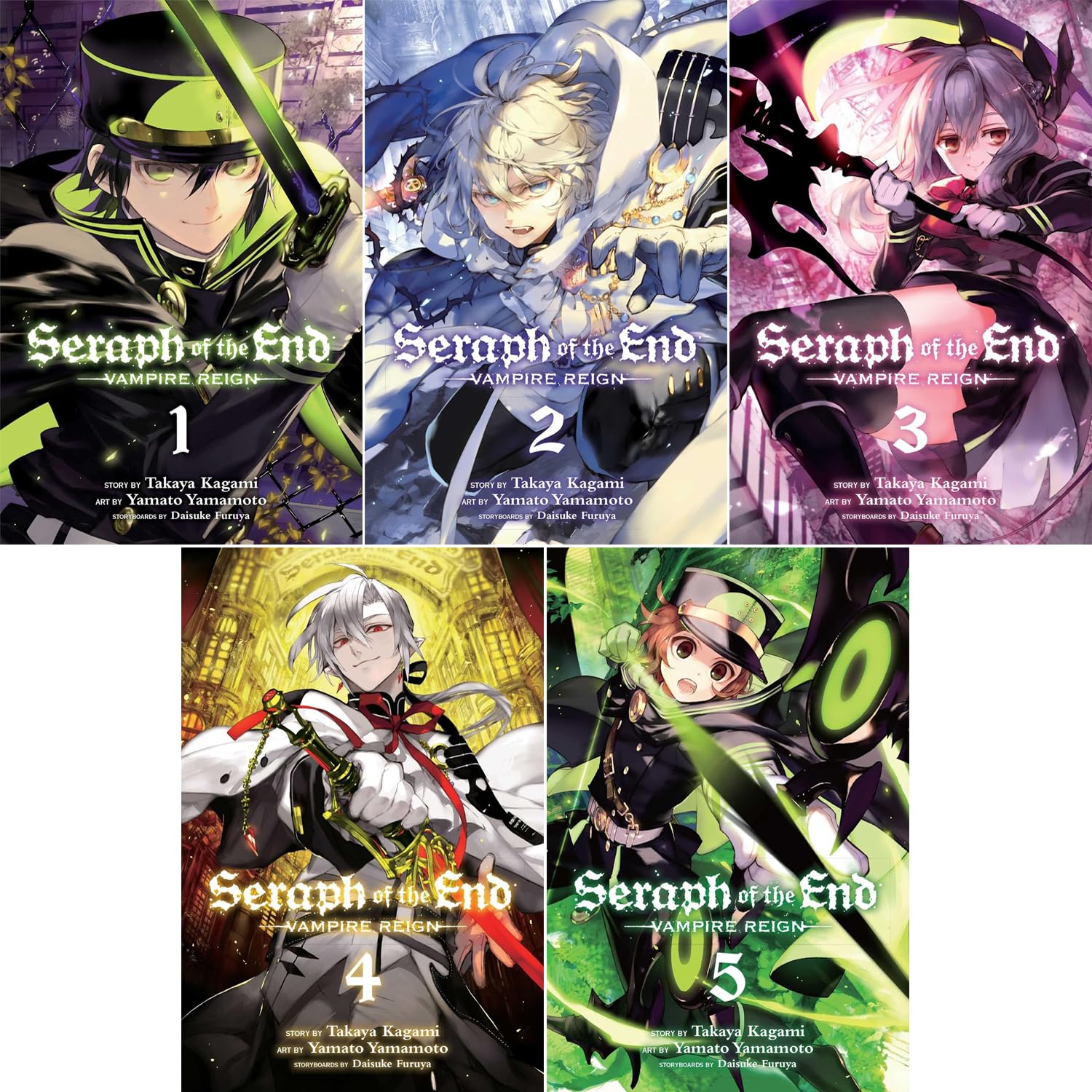 Seraph of the End, Vol. 1-5 Vampire Reign Collection 5 Books Set By Takaya Kagami (Viz Media)
Seraph of the End, Vol. 1-5 Vampire Reign Collection 5 Books Set By Takaya Kagami (Viz Media)