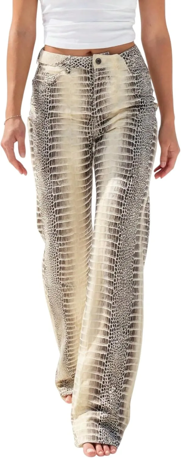 Женские джинсы с леопардовым принтом High Waisted Cheetah FAQUDY
Женские джинсы с леопардовым принтом High Waisted Cheetah FAQUDY