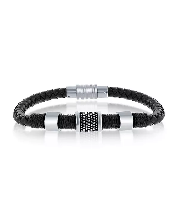 Браслет из натуральной кожи с оксидированной нержавеющей сталью Metallo, silver
Браслет из натуральной кожи с оксидированной нержавеющей сталью Metallo, silver