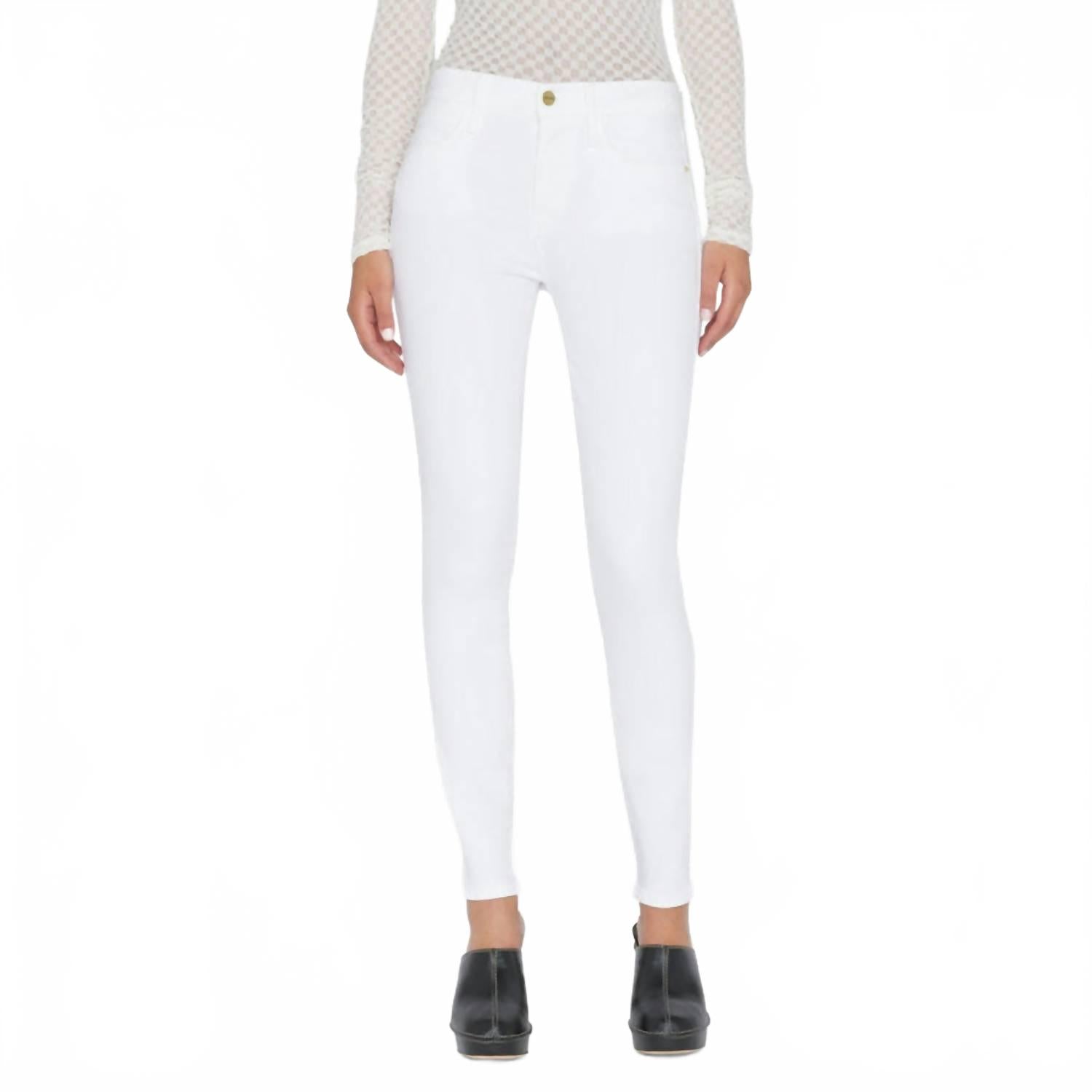 Джинсы-скинни Le High Rise в белом цвете FRAME
Джинсы-скинни Le High Rise в белом цвете FRAME