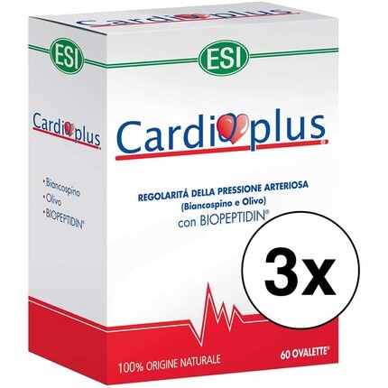3 Packs Esi Cardioplus 60 Ovalva
3 Packs Esi Cardioplus 60 Ovalva
