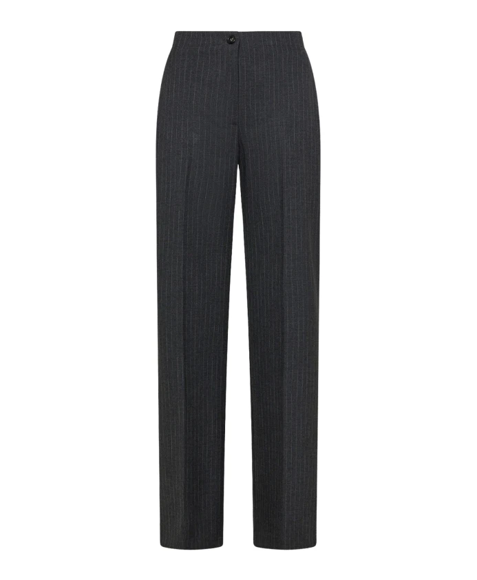 Серые брюки со свободным полосатым рисунком Seventy, серый
Серые брюки со свободным полосатым рисунком Seventy, серый