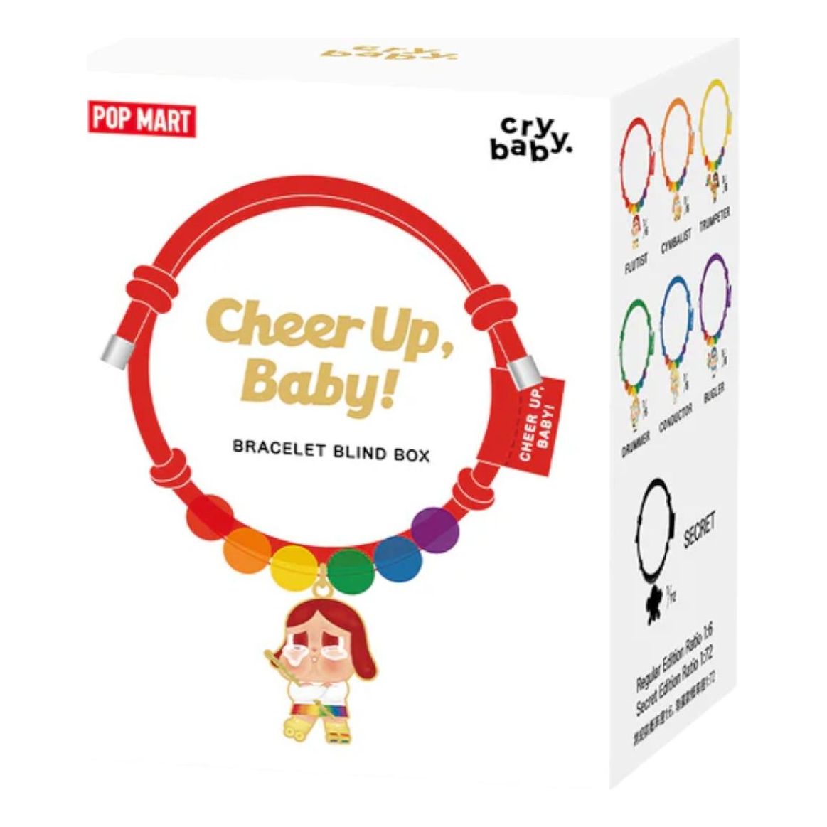 Браслет Pop Mart Crybaby Cheer Up Baby Rainbow Bracelet, запечатанная упаковка (1 непрозрачная коробка)
Браслет Pop Mart Crybaby Cheer Up Baby Rainbow Bracelet, запечатанная упаковка (1 непрозрачная коробка)