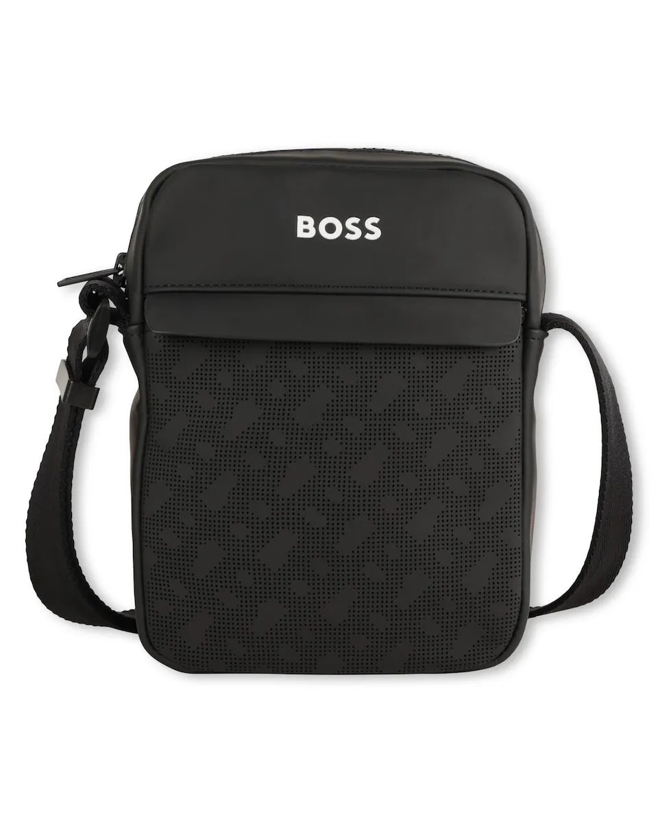 Черная сумка на плечо для мальчика из полиэстера BOSS Kidswear
Черная сумка на плечо для мальчика из полиэстера BOSS Kidswear