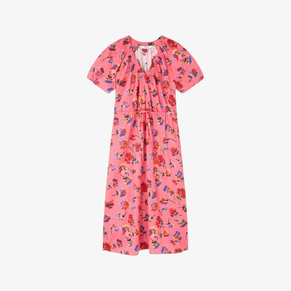 Платье миди Lk Bennett из хлопка с цветочным принтом и V-образным вырезом, мультиколор
Платье миди Lk Bennett из хлопка с цветочным принтом и V-образным вырезом, мультиколор