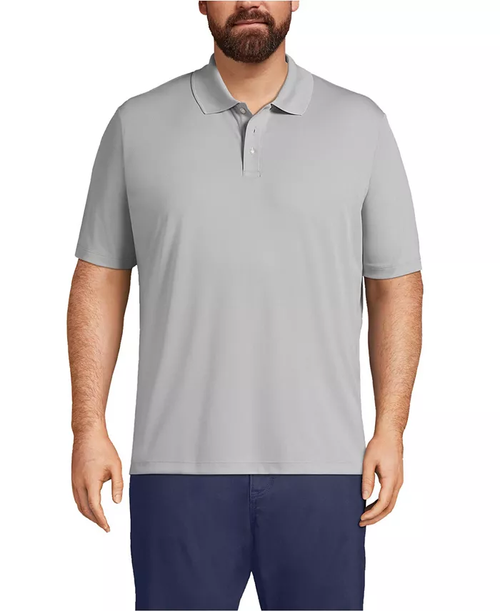 Большие и высокие школьные поло с коротким рукавом однотонные активные Lands' End, серый
Большие и высокие школьные поло с коротким рукавом однотонные активные Lands' End, серый