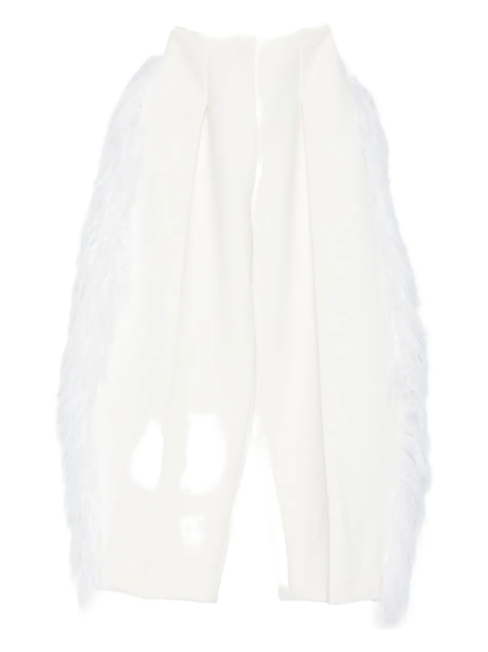 Брюки с отделкой из перьев Jacquemus, белый
Брюки с отделкой из перьев Jacquemus, белый