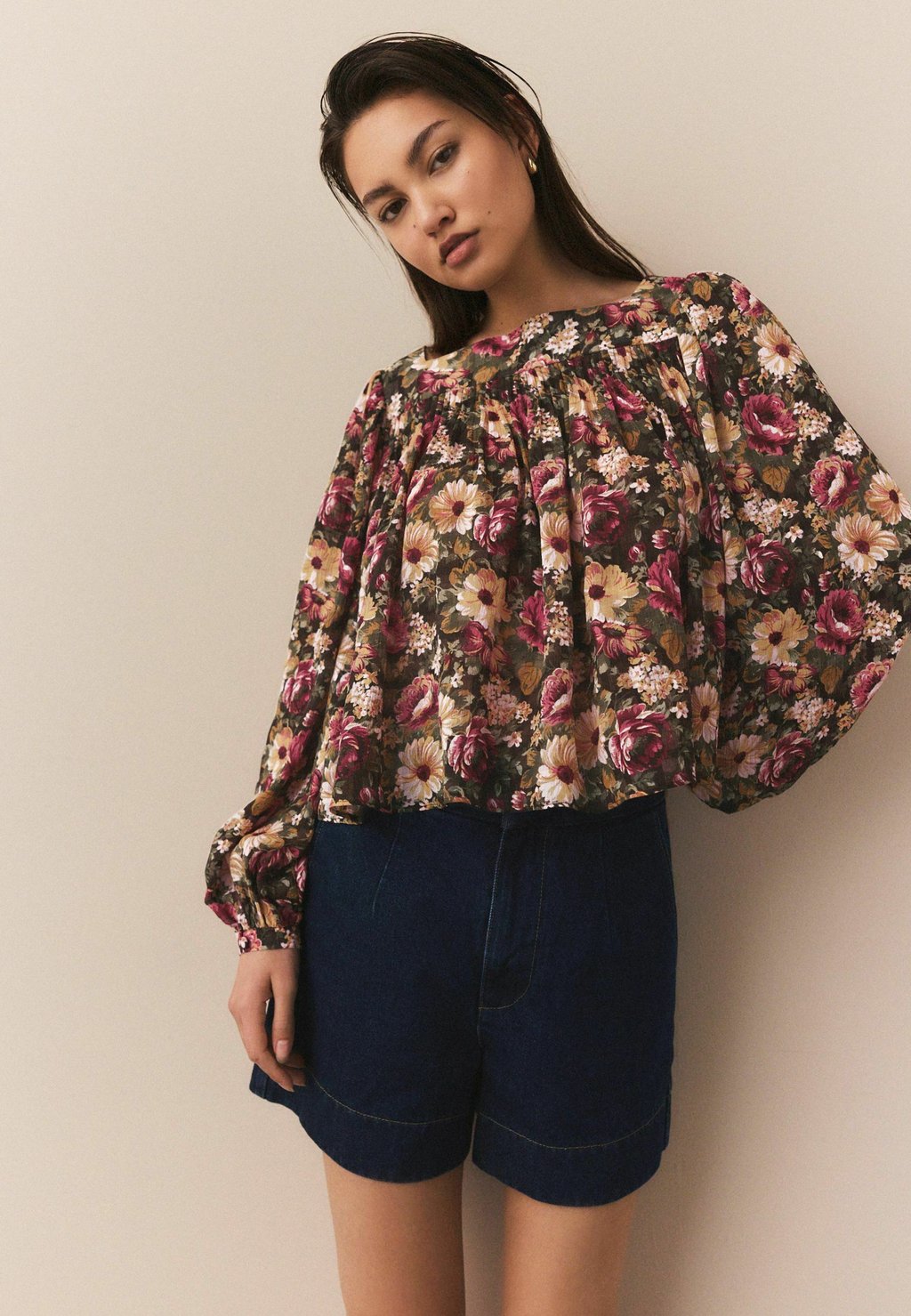 Блуза REGULAR FIT - SQUARE NECK Next, коричневый 
Блуза REGULAR FIT - SQUARE NECK Next, коричневый