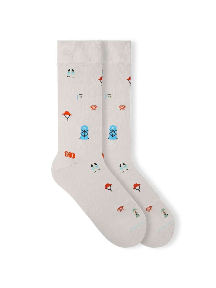 Von Jungfeld Носки Signature Icons с фирменным рисунком, цвет Hiking Ivory
Von Jungfeld Носки Signature Icons с фирменным рисунком, цвет Hiking Ivory