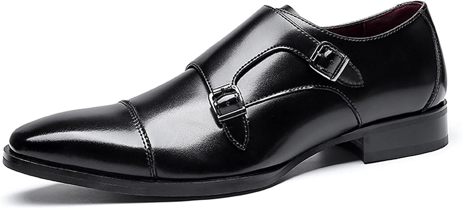 Мужские классические лоферы с двойной пряжкой и перфорацией Wknbeu, черный
Мужские классические лоферы с двойной пряжкой и перфорацией Wknbeu, черный