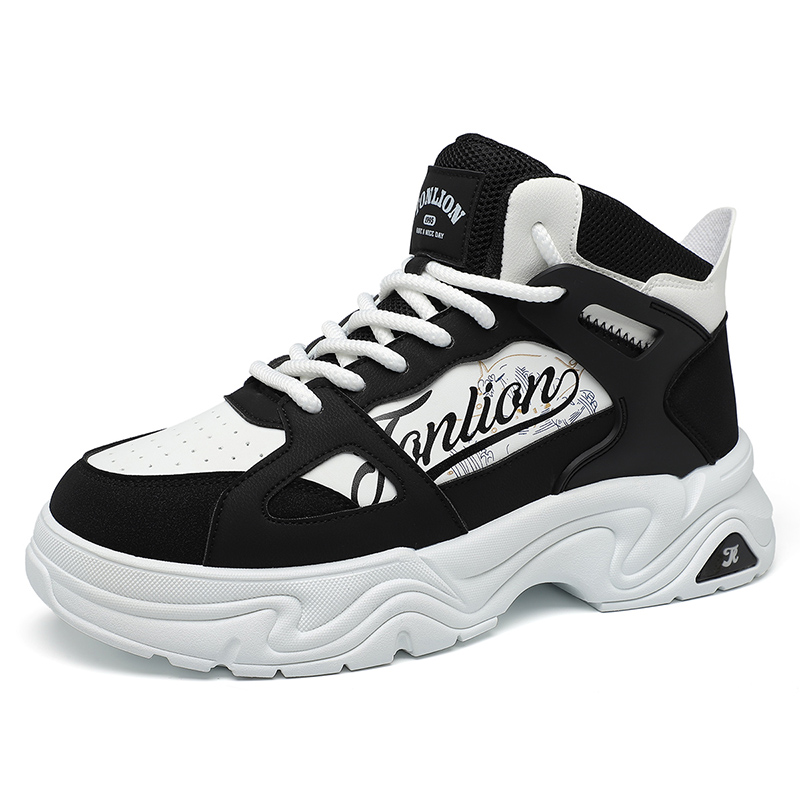 Tonlion Антискользящие износостойкие высокие повседневные кроссовки мужские черно-белые, цвет Black White
Tonlion Антискользящие износостойкие высокие повседневные кроссовки мужские черно-белые, цвет Black White