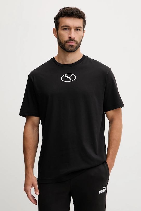 Хлопковая футболка Puma, черный
Хлопковая футболка Puma, черный