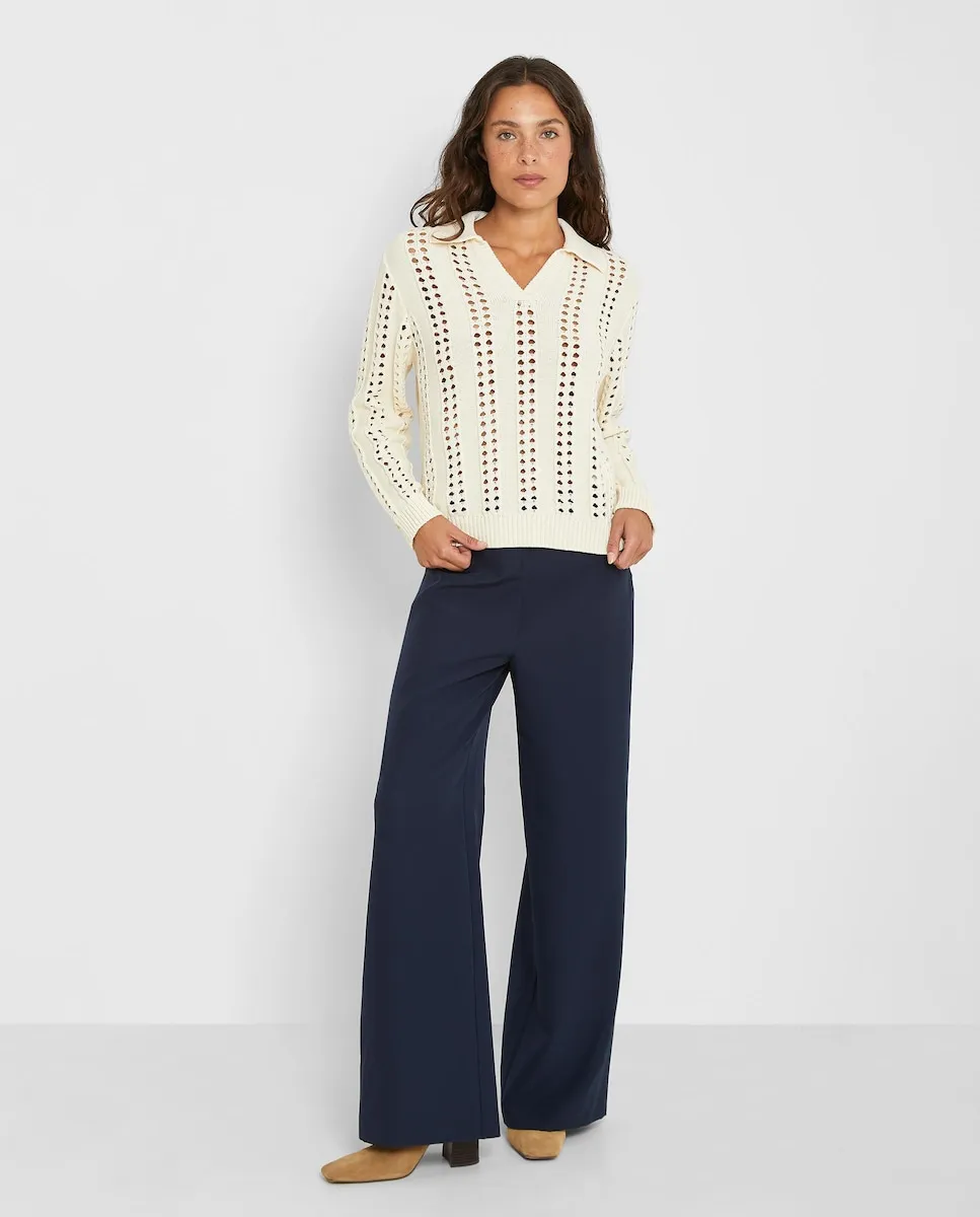 Женские брюки палаццо с эластичной талией Trucco, тёмно-синий
Женские брюки палаццо с эластичной талией Trucco, тёмно-синий