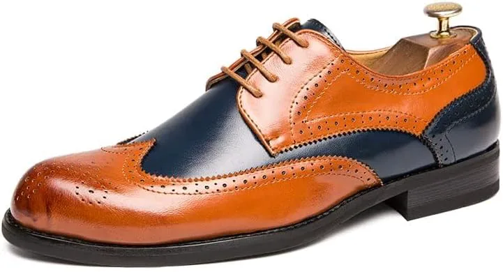 Мужские оксфорды HuitJours многокрасочные броги Wing Tip с шнуровкой, пэчворк, двухцветные, с перфорацией и круглым носком, коричневый
Мужские оксфорды HuitJours многокрасочные броги Wing Tip с шнуровкой, пэчворк, двухцветные, с перфорацией и круглым носком, коричневый