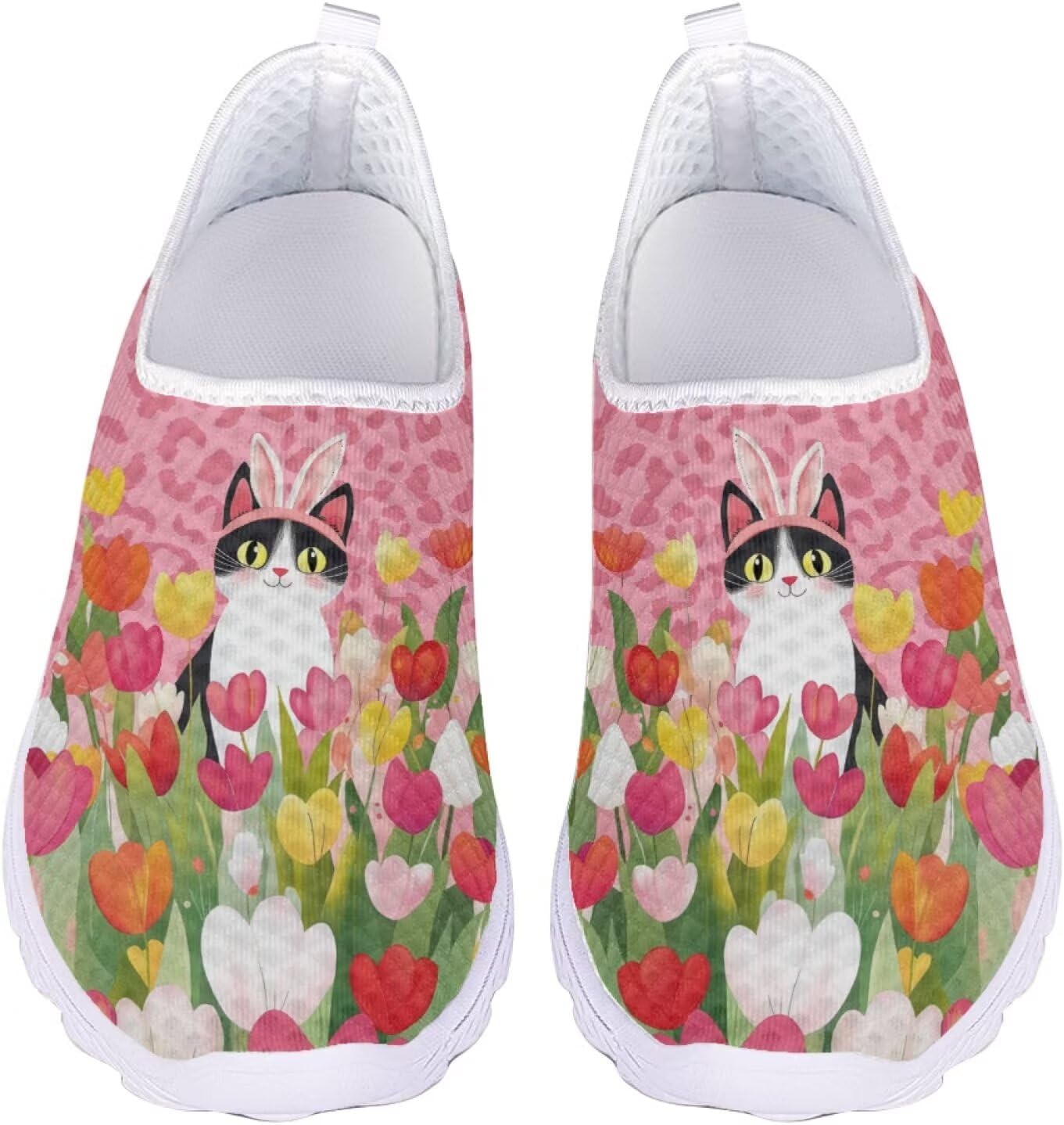 Женские и мужские кроссовки для ходьбы, сетчатые, с плоской подошвой, без застежки, дышащие, размеры США 5-12 Xixirimido, Rabbit Cat Tulip
Женские и мужские кроссовки для ходьбы, сетчатые, с плоской подошвой, без застежки, дышащие, размеры США 5-12 Xixirimido, Rabbit Cat Tulip