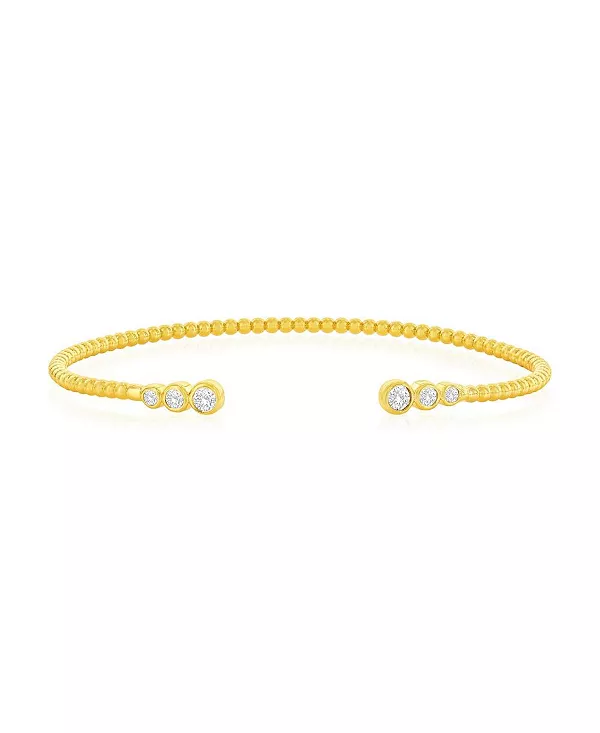 Браслет из стерлингового серебра с круглыми бусинами CZ Simona, gold
Браслет из стерлингового серебра с круглыми бусинами CZ Simona, gold