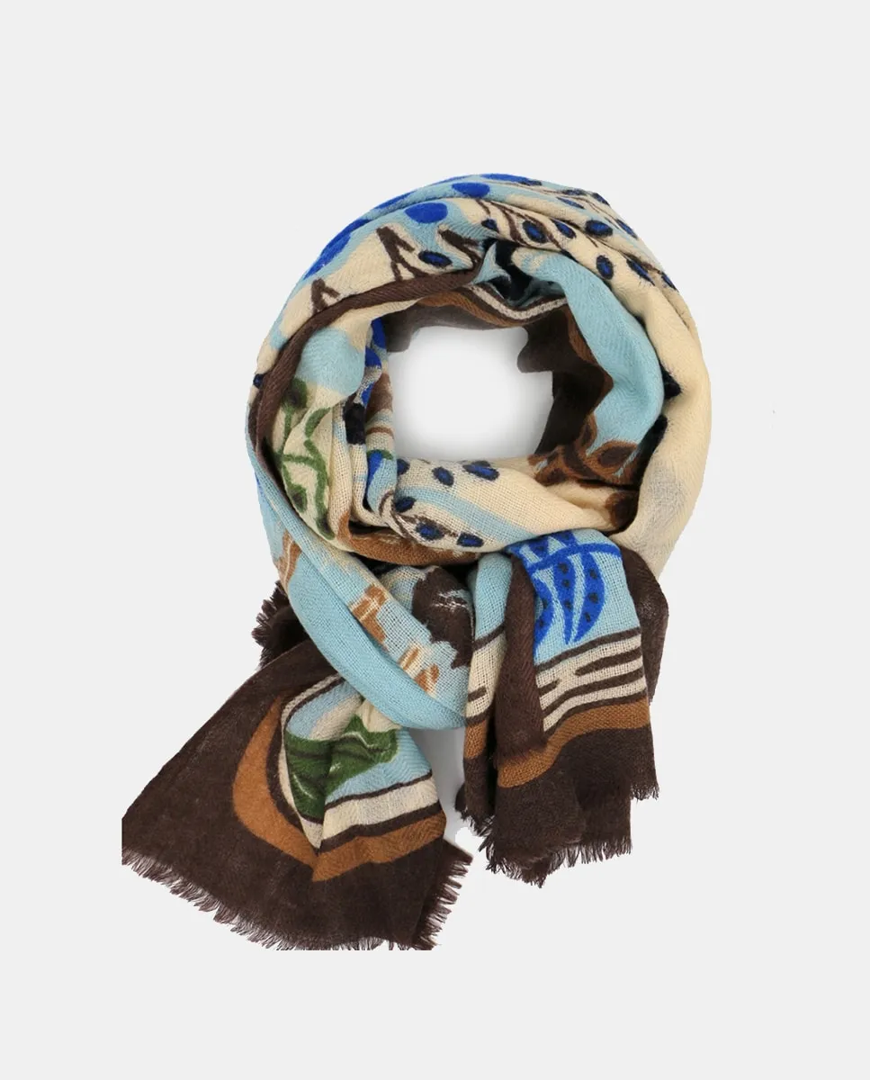 Шерстяной платок с узором или вышивкой Storiatipic, светло-голубой
Шерстяной платок с узором или вышивкой Storiatipic, светло-голубой