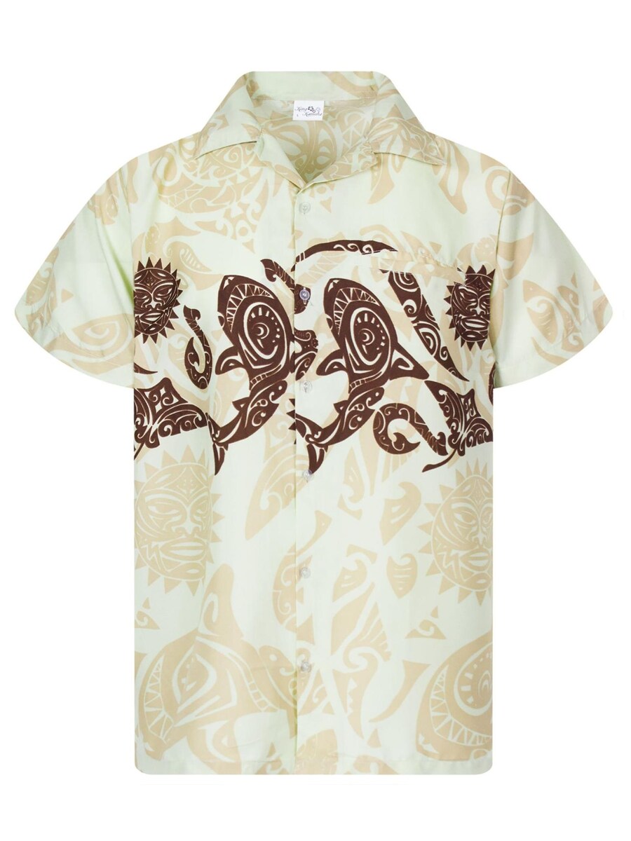 Рубашка King Kameha Maori Chest, бежевый 
Рубашка King Kameha Maori Chest, бежевый