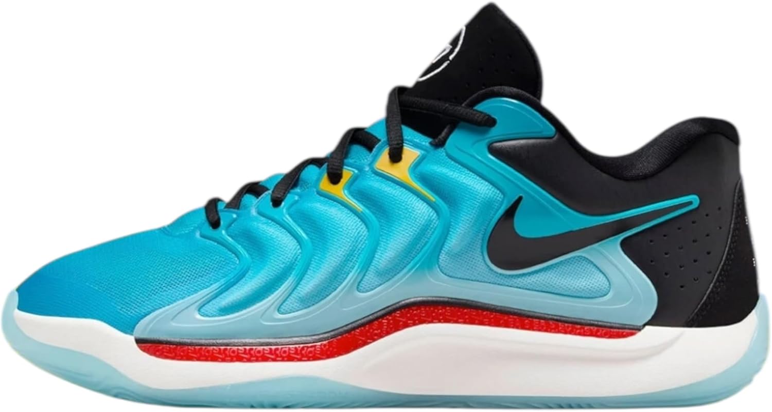 Мужские баскетбольные кроссовки Nike KD 17, белый/черный/красный/желтый/бирюзовый
Мужские баскетбольные кроссовки Nike KD 17, белый/черный/красный/желтый/бирюзовый