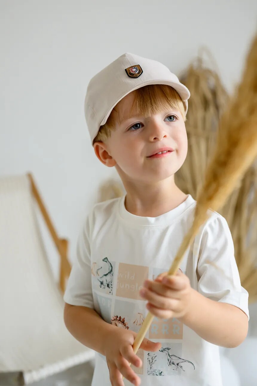 Бейсболка детская хлопковая REMIK Jamiks, бежевый
Бейсболка детская хлопковая REMIK Jamiks, бежевый