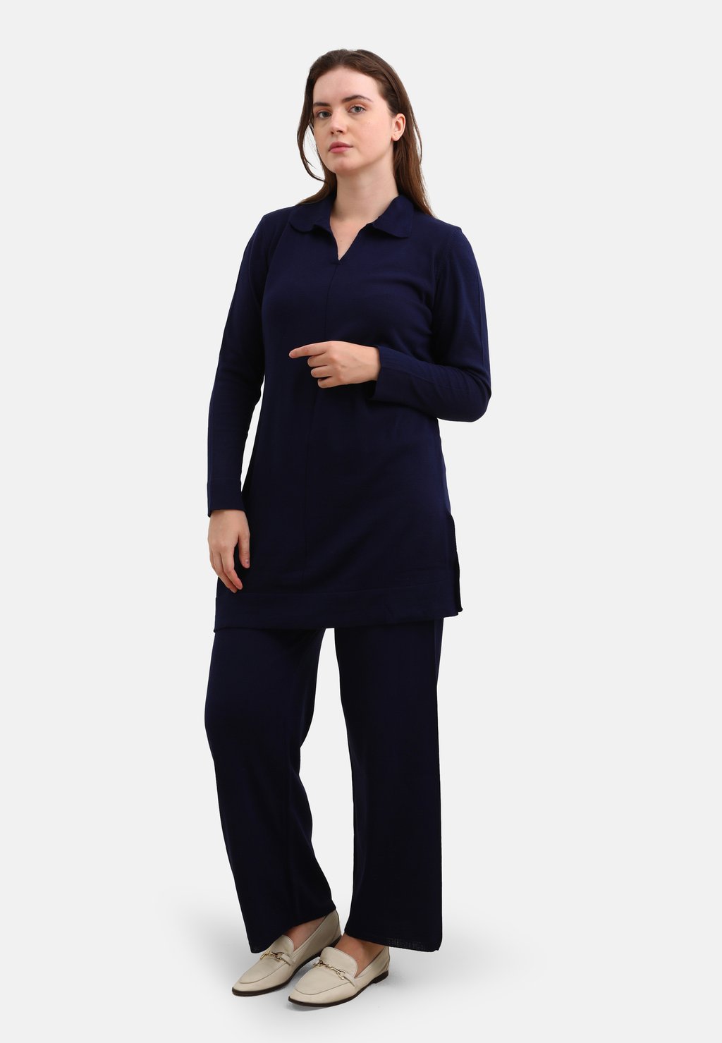 Брюки PLUS SIZE CO-ORDS Modanisa, синий
Брюки PLUS SIZE CO-ORDS Modanisa, синий