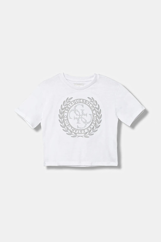 Детская хлопковая футболка Guess, белый
Детская хлопковая футболка Guess, белый