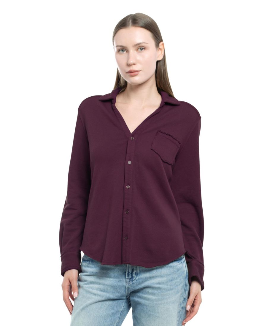 Женская толстовка на пуговицах спереди WILT Clothing, Dark fig
Женская толстовка на пуговицах спереди WILT Clothing, Dark fig