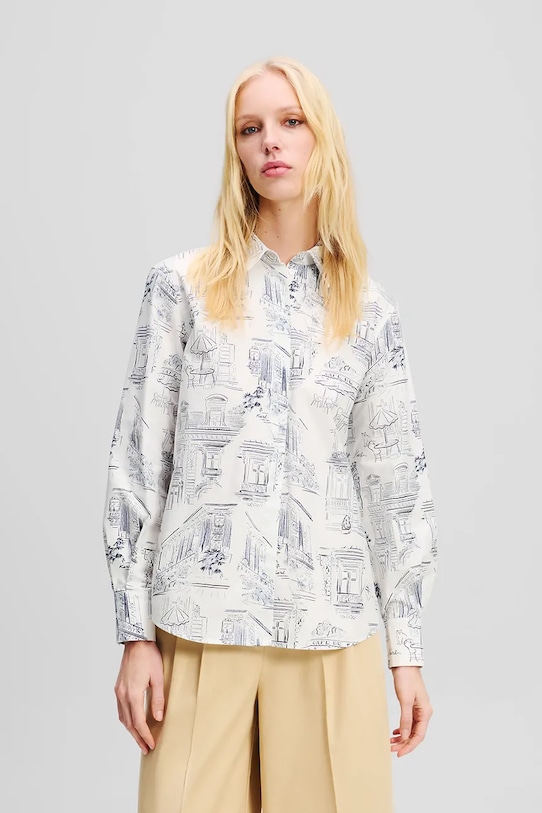 Хлопковая рубашка Karl Lagerfeld, белый
Хлопковая рубашка Karl Lagerfeld, белый