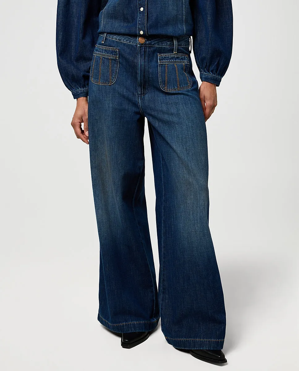 Женские джинсы широкого кроя с высокой талией Wrangler, синий
Женские джинсы широкого кроя с высокой талией Wrangler, синий