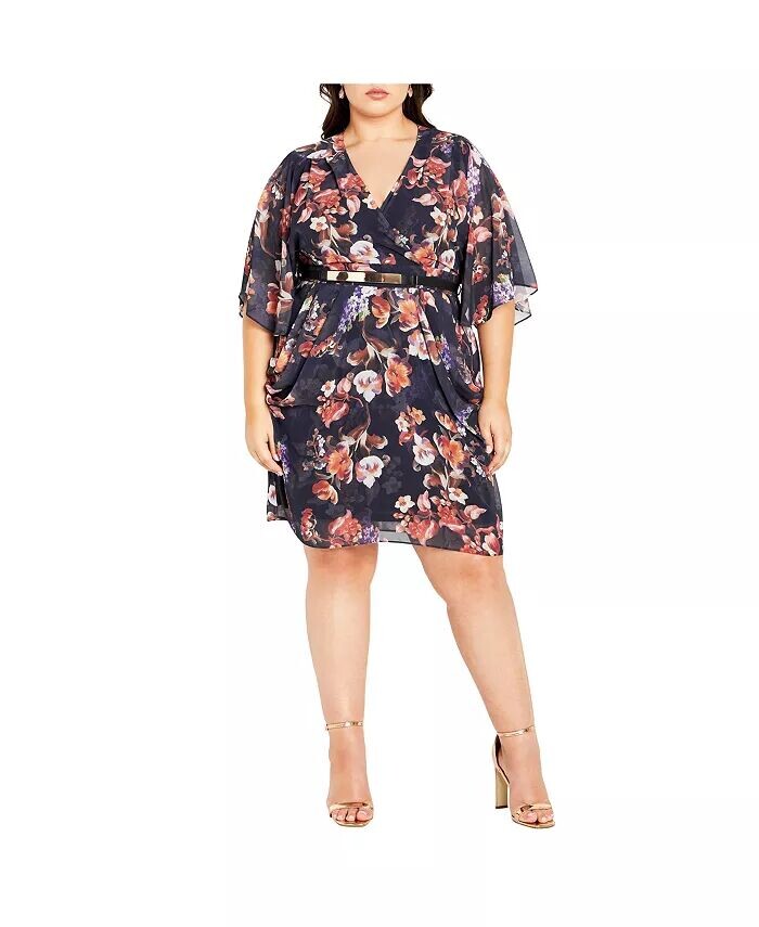 Платье больших размеров с цветным принтом и запахом CITY CHIC, синий
Платье больших размеров с цветным принтом и запахом CITY CHIC, синий