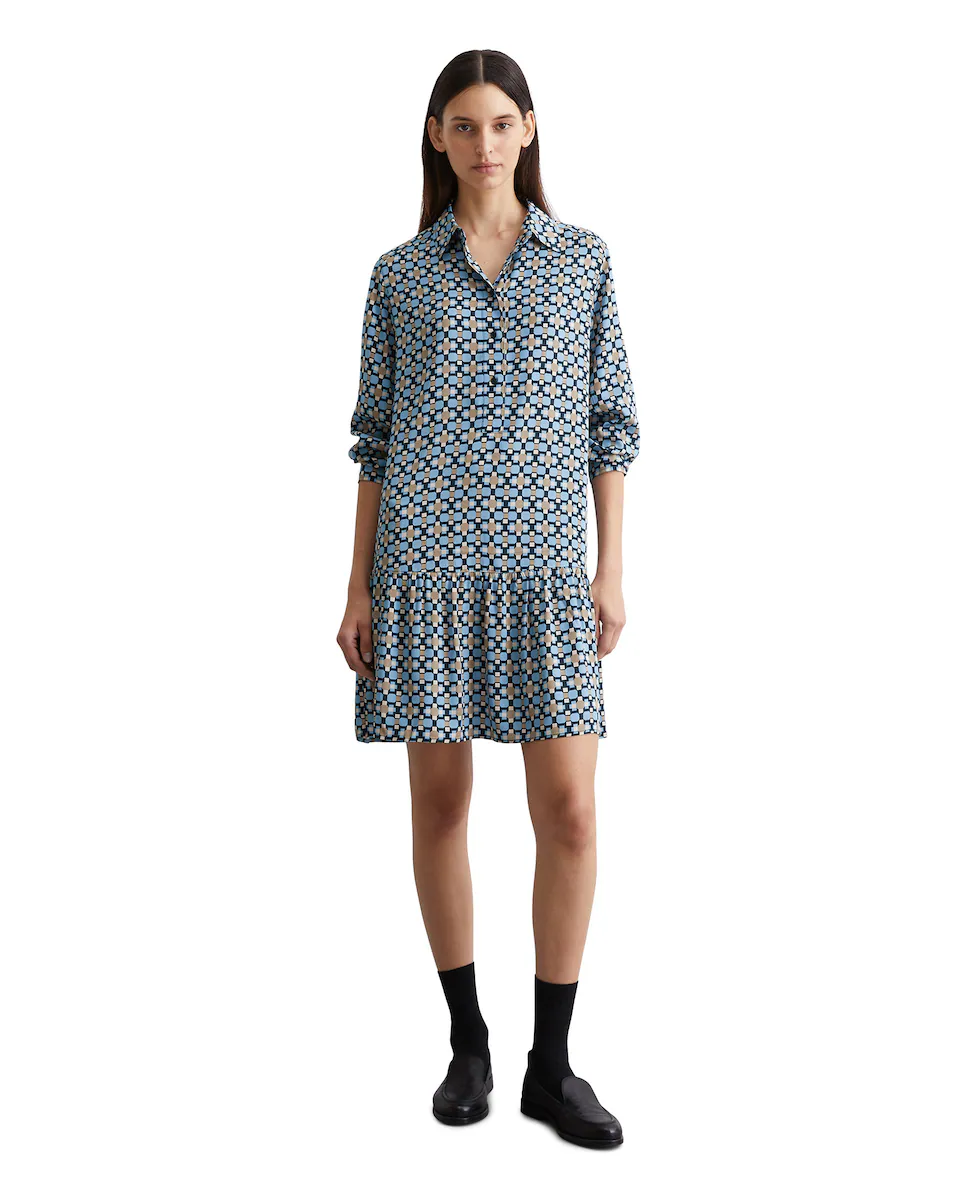 Короткое платье с принтом и воротником-стойкой MARC O'POLO, синий
Короткое платье с принтом и воротником-стойкой MARC O'POLO, синий