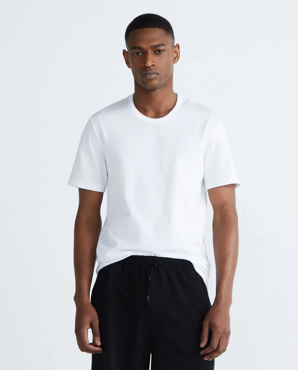 Комплект из трех мужских хлопковых футболок Boss, белый
Комплект из трех мужских хлопковых футболок Boss, белый