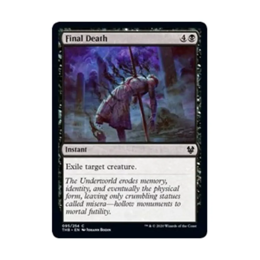 CCG Окончательная смерть (C) (Фольга), MTG - Theros Beyond Death
CCG Окончательная смерть (C) (Фольга), MTG - Theros Beyond Death