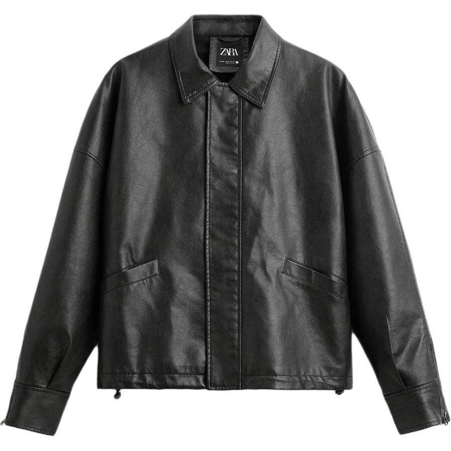 Кожаная куртка мужская черный Zara
Кожаная куртка мужская черный Zara