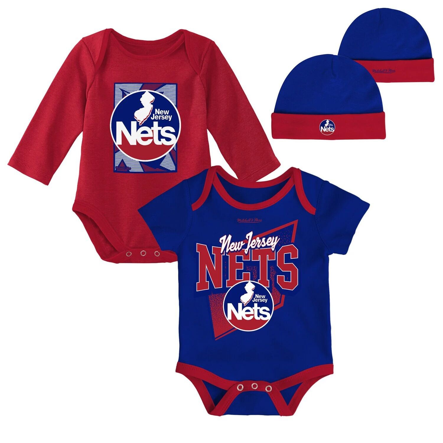 Для новорожденных и младенцев Mitchell & Ness Синий/Красный Нью-Джерси Сетки Классические боди из трех предметов из твердой древесины и комплект вязаной шапки с манжетами Unbranded
Для новорожденных и младенцев Mitchell & Ness Синий/Красный Нью-Джерси Сетки Классические боди из трех предметов из твердой древесины и комплект вязаной шапки с манжетами Unbranded