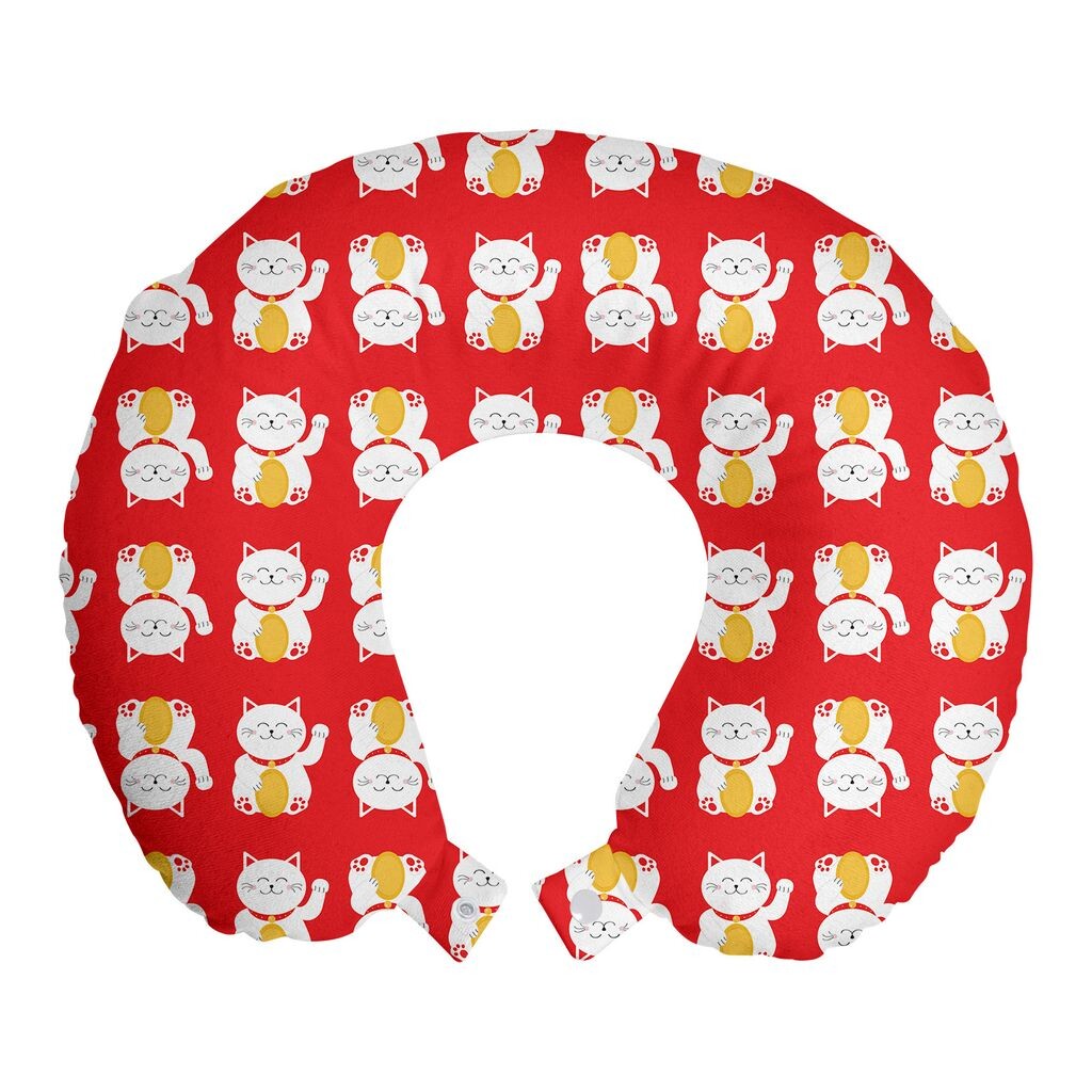 ABAKUHAUS Японская дорожная подушка для кошек, поддержка шеи, Luck Fortune Cat, пенопластовые дорожные принадлежности для самолета и автомобиля, 30x30 см, киноварь белая горчица
ABAKUHAUS Японская дорожная подушка для кошек, поддержка шеи, Luck Fortune Cat, пенопластовые дорожные принадлежности для самолета и автомобиля, 30x30 см, киноварь белая горчица
