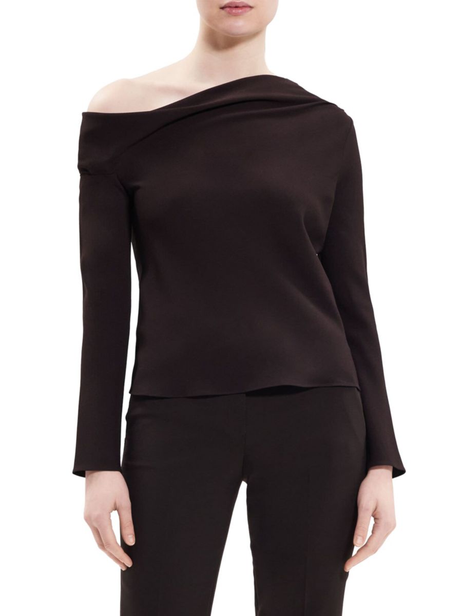 Топ с асимметричным вырезом Theory, цвет Mink
Топ с асимметричным вырезом Theory, цвет Mink