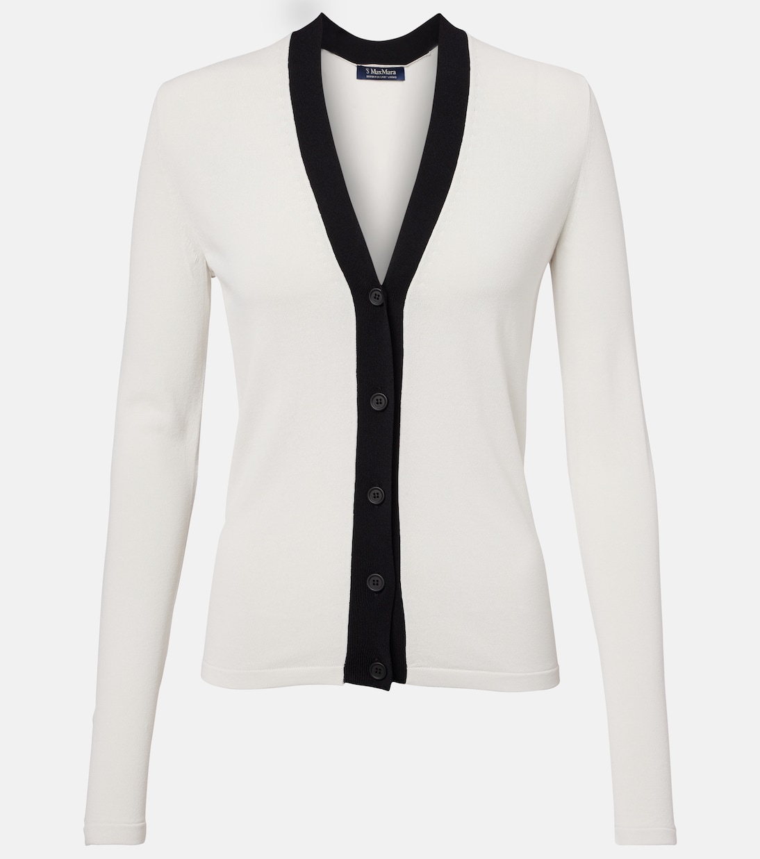 Кардиган из крепа-канапы S Max Mara, Ecru Con Bordo
Кардиган из крепа-канапы S Max Mara, Ecru Con Bordo