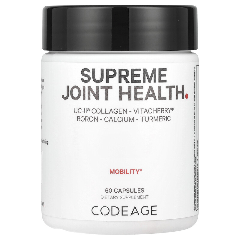 Codeage, Supreme Joint Health, 60 капсул
Codeage, Supreme Joint Health, 60 капсул