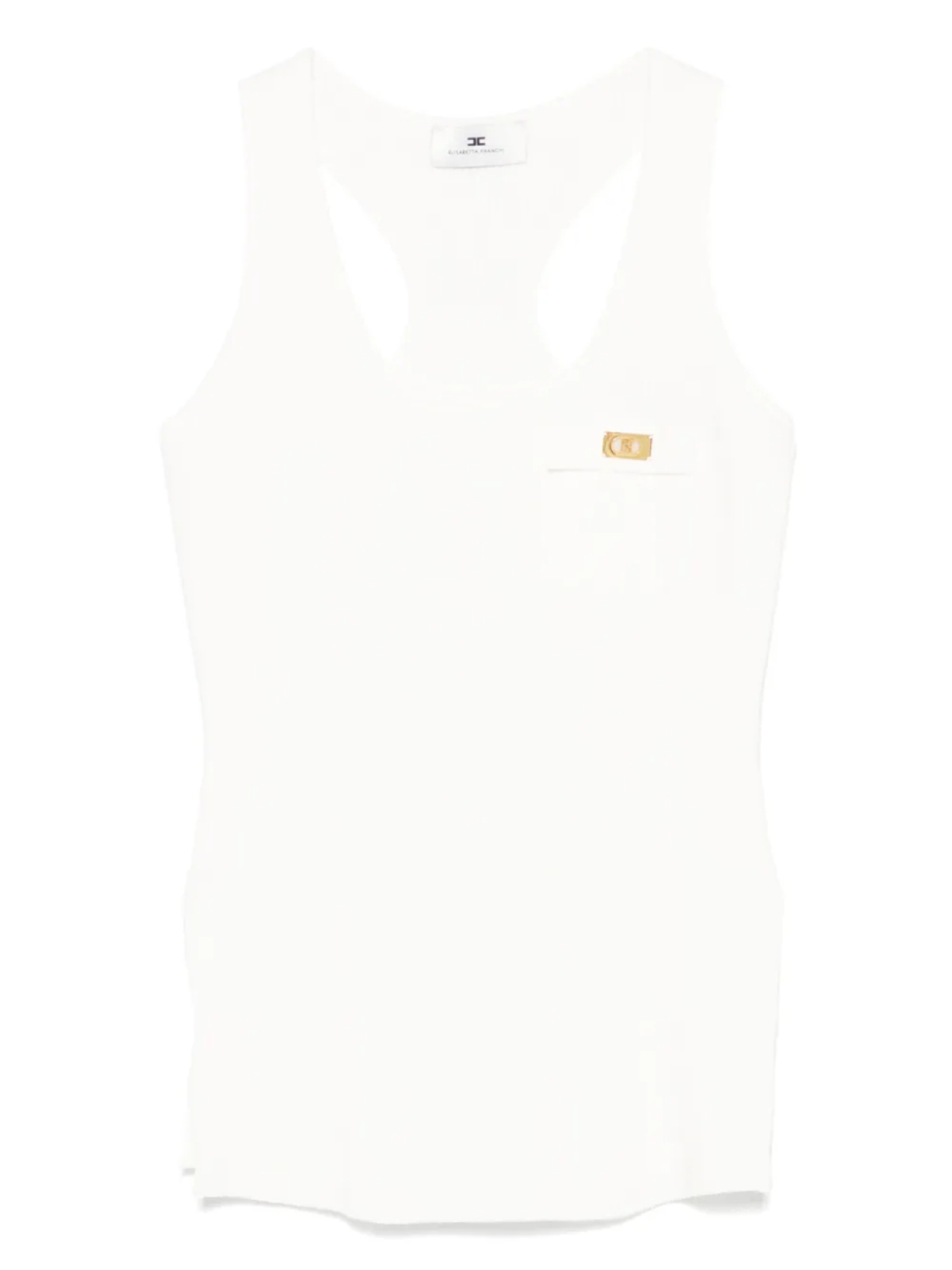 Ребристая майка Elisabetta Franchi, белый
Ребристая майка Elisabetta Franchi, белый