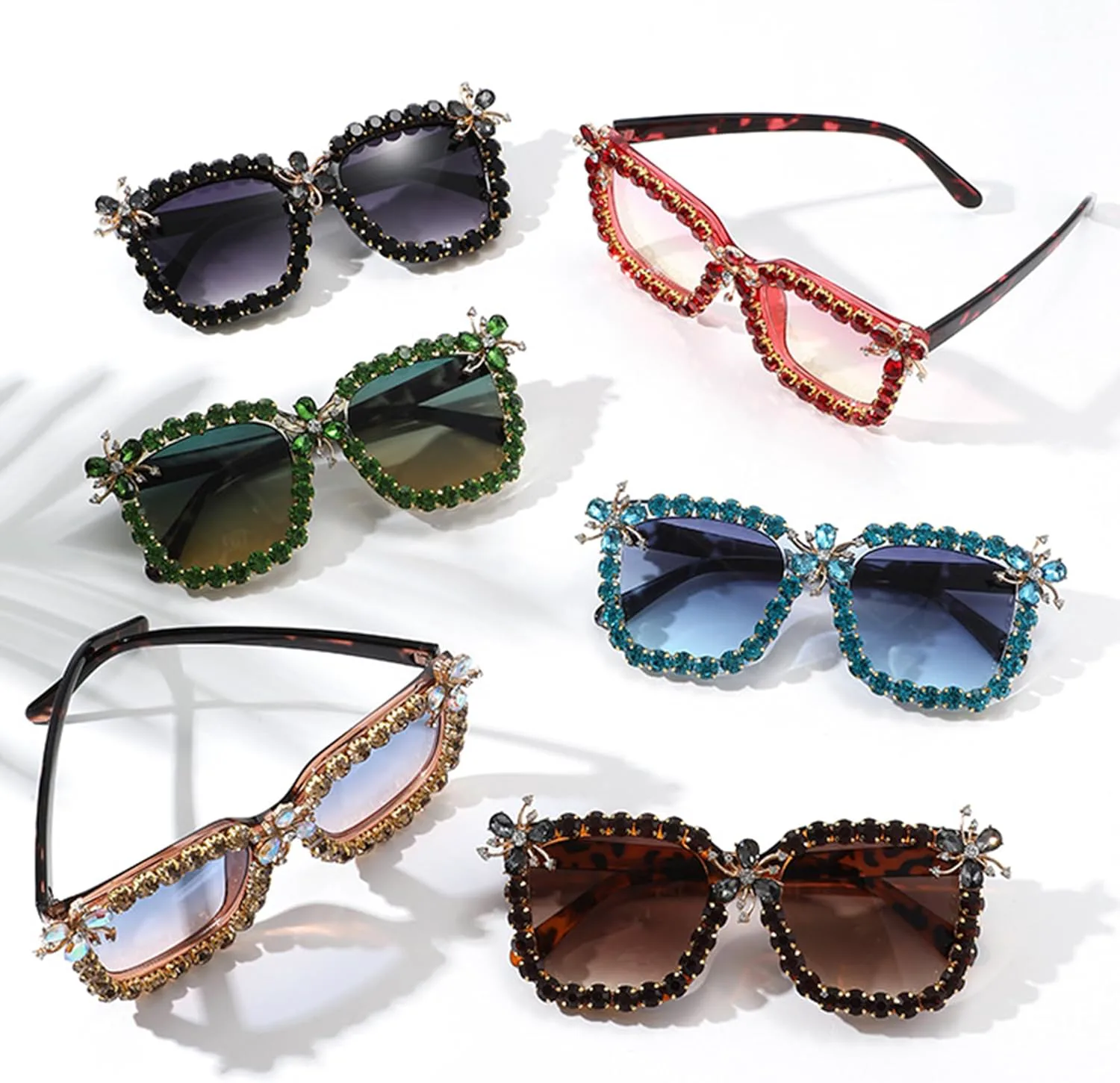 Большие солнцезащитные очки с кристаллами для женщин, квадратная оправа, толстые линзы, блестящие стразы, защита от ультрафиолета UV400 bullabulling, Green
Большие солнцезащитные очки с кристаллами для женщин, квадратная оправа, толстые линзы, блестящие стразы, защита от ультрафиолета UV400 bullabulling, Green