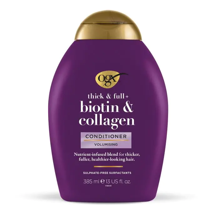 Кондиционер для волос biotin & collagen acondicionador volumen Ogx, объем 385 мл
Кондиционер для волос biotin & collagen acondicionador volumen Ogx, объем 385 мл
