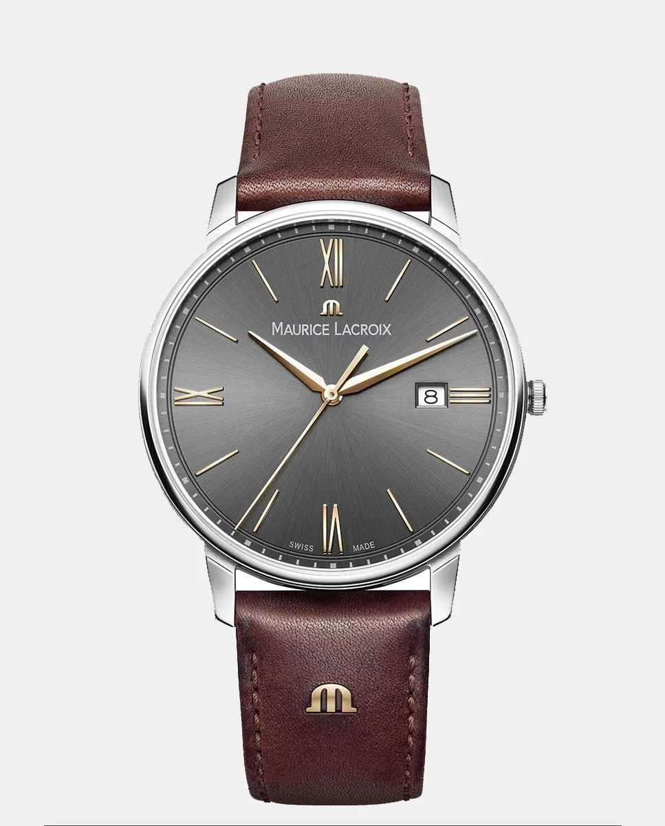 Мужские часы Aliros EL1118SS0013111 из коричневой кожи Maurice Lacroix, коричневый
Мужские часы Aliros EL1118SS0013111 из коричневой кожи Maurice Lacroix, коричневый