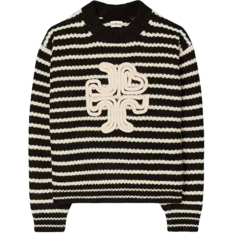 Женский свитер из кашемира FW22 Stripes TORY BURCH, черный
Женский свитер из кашемира FW22 Stripes TORY BURCH, черный