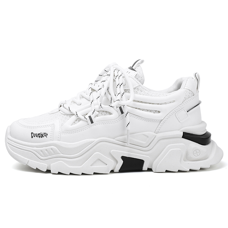 Budding Bear Мужские белые кроссовки лоу-топ с массивной подошвой, цвет White
Budding Bear Мужские белые кроссовки лоу-топ с массивной подошвой, цвет White