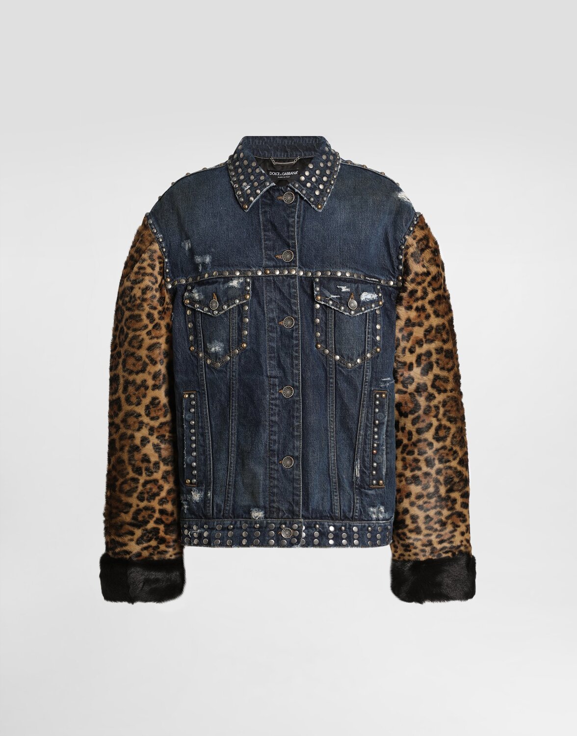 Джинсовая куртка оверсайз Dolce & Gabbana, мультиколор
Джинсовая куртка оверсайз Dolce & Gabbana, мультиколор