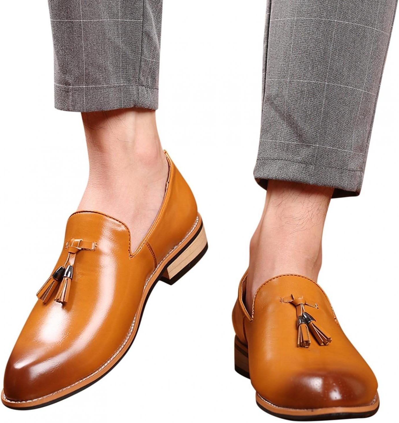 Мужские деловые туфли Hbeylia Классическая мода С кисточкой и градиентным дизайном Кожаные туфли с заостренным носком Оксфорды Стиль Wingtips Для работы в офисе, свадьбы и вечеринок, желтый
Мужские деловые туфли Hbeylia Классическая мода С кисточкой и градиентным дизайном Кожаные туфли с заостренным носком Оксфорды Стиль Wingtips Для работы в офисе, свадьбы и вечеринок, желтый