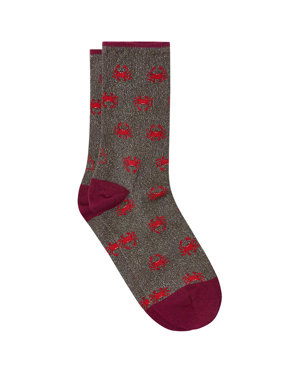 Обычные бежевые носки с крабовым люрексом Kiff-Kiff, натуральный
Обычные бежевые носки с крабовым люрексом Kiff-Kiff, натуральный