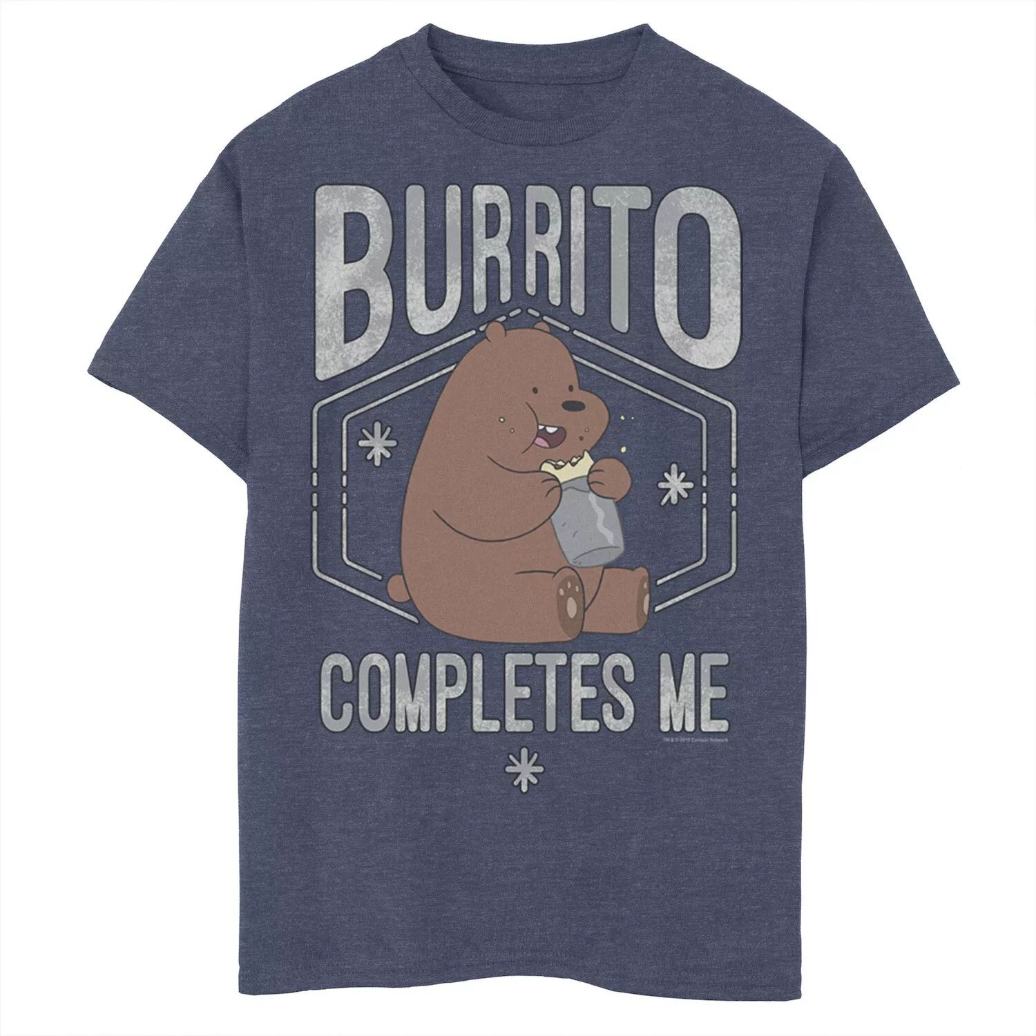 Футболка Cartoon Network с рисунком «We Bare Bears Grizzly Burrito Completes Me» для мальчиков 8–20 лет Licensed Character
Футболка Cartoon Network с рисунком «We Bare Bears Grizzly Burrito Completes Me» для мальчиков 8–20 лет Licensed Character