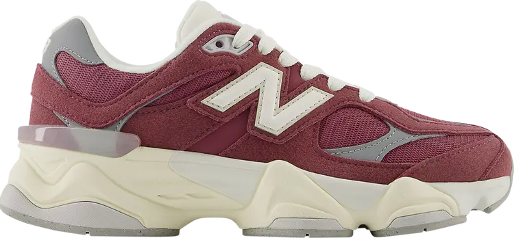 Кроссовки 9060 Big Kid 'Washed Burgundy', красный 
Кроссовки 9060 Big Kid 'Washed Burgundy', красный